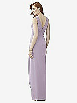 Rear View Thumbnail - Lilac Haze Sleeveless Draped Faux Wrap Maxi Dress - Dahlia