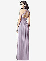 Rear View Thumbnail - Lilac Haze Ruched Halter Open-Back Maxi Dress - Jada