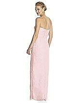 Rear View Thumbnail - Ballet Pink Strapless Draped Chiffon Maxi Dress - Lila