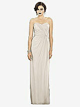 Alt View 1 Thumbnail - Ivory Strapless Draped Chiffon Maxi Dress - Lila