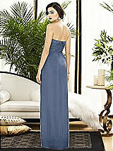 Alt View 2 Thumbnail - Larkspur Blue Strapless Draped Chiffon Maxi Dress - Lila