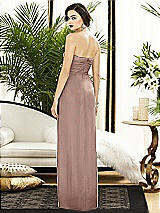 Alt View 2 Thumbnail - Neu Nude Strapless Draped Chiffon Maxi Dress - Lila