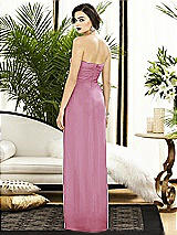 Alt View 2 Thumbnail - Powder Pink Strapless Draped Chiffon Maxi Dress - Lila