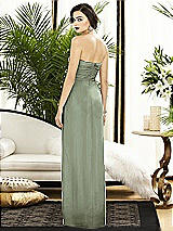 Alt View 2 Thumbnail - Sage Strapless Draped Chiffon Maxi Dress - Lila