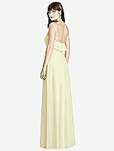 Rear View Thumbnail - Butter Yellow Ruffle-Trimmed Backless Maxi Dress - Britt