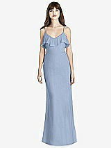Front View Thumbnail - Cloudy Ruffle-Trimmed Backless Maxi Dress - Britt