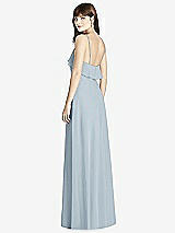 Rear View Thumbnail - Mist Ruffle-Trimmed Backless Maxi Dress - Britt