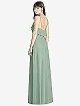 Rear View Thumbnail - Seagrass Ruffle-Trimmed Backless Maxi Dress - Britt