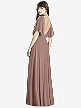 Rear View Thumbnail - Sienna Split Sleeve Backless Maxi Dress - Lila