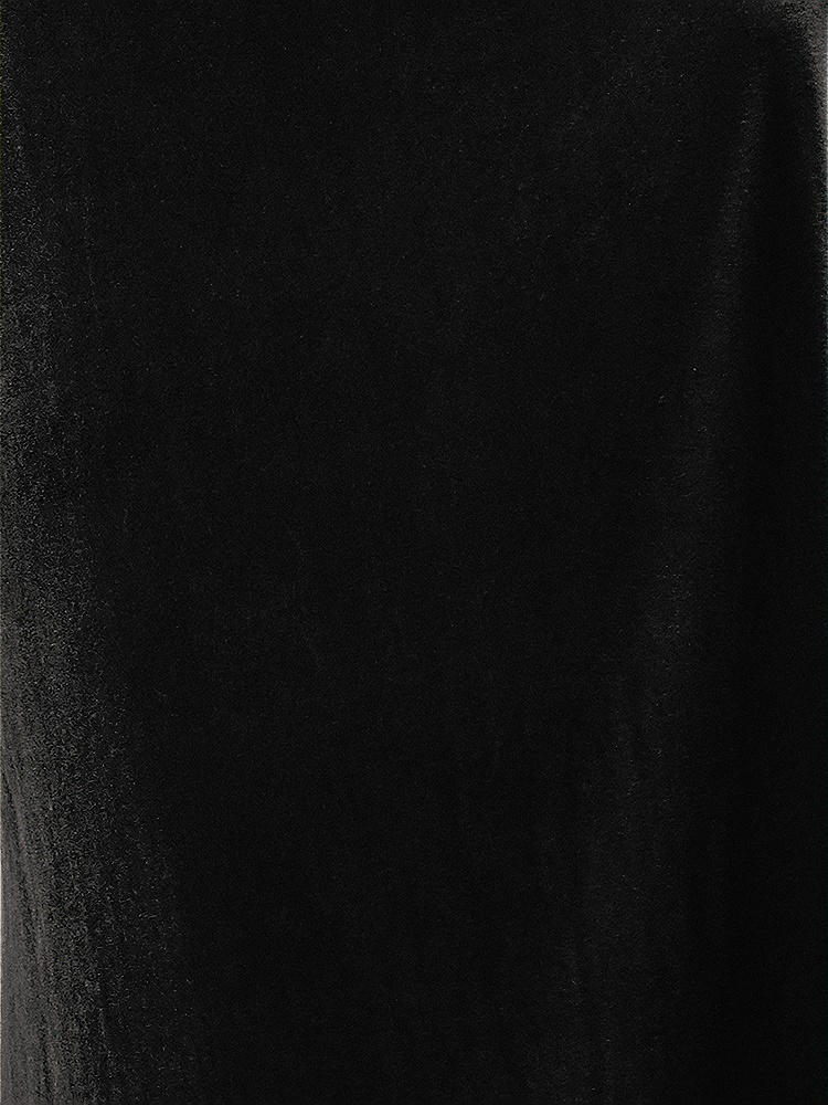 Front View - Black Lux Velvet Fabric by the Yard
