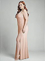 Alt View 2 Thumbnail - Cameo High-Neck Halter Dress with Twist Criss Cross Back 