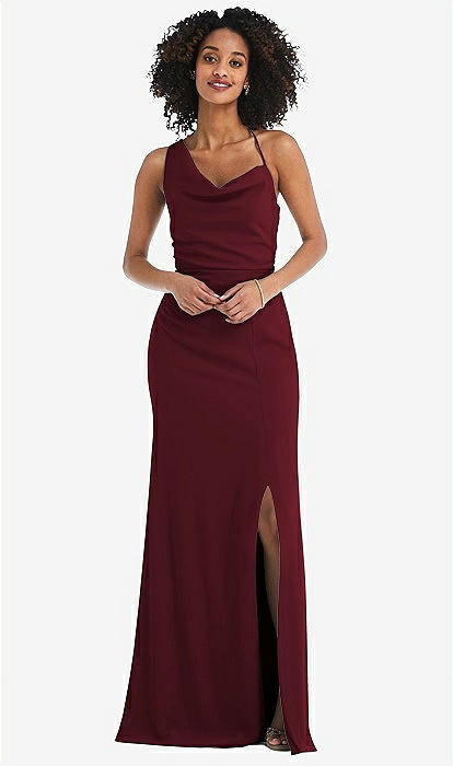 Long Sleeve Satin Dress PrettyLittleThing Dresses Pretty Little Thing Burgundy Strappy Cowl Satin Midi Dress Size Long Sleeve Satin Dress PrettyLittleThing Dresses Pretty Little Thing Burgundy Strappy Cowl Satin Midi Dress Size
