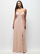 Front View Thumbnail - Cameo Tie-Back Cutout Maxi Dress with Front Slit