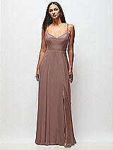 Front View Thumbnail - Sienna Tie-Back Cutout Maxi Dress with Front Slit
