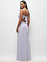 Rear View Thumbnail - Silver Dove Tie-Back Cutout Maxi Dress with Front Slit