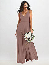 Alt View 1 Thumbnail - Sienna Deep V-Neck Chiffon Maxi Dress