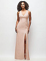 Front View Thumbnail - Cameo Criss-Cross Cutout Back Maxi Dress with Front Slit
