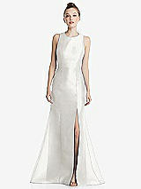Rear View Thumbnail - Starlight Bateau Neck Open-Back Maxi Dress with Bow Detail
