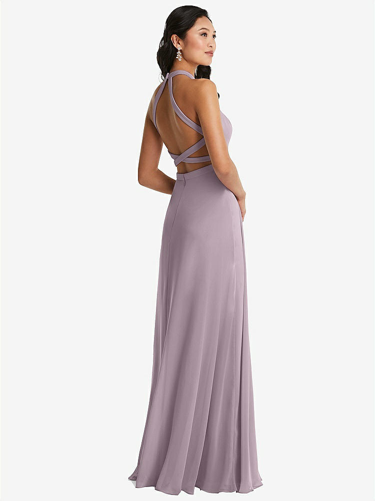 Social Bridesmaids Style 8163 In Larkspur Blue & Black | The Dessy Group Social Bridesmaids Style 8163 In Larkspur Blue & Black | The Dessy Group