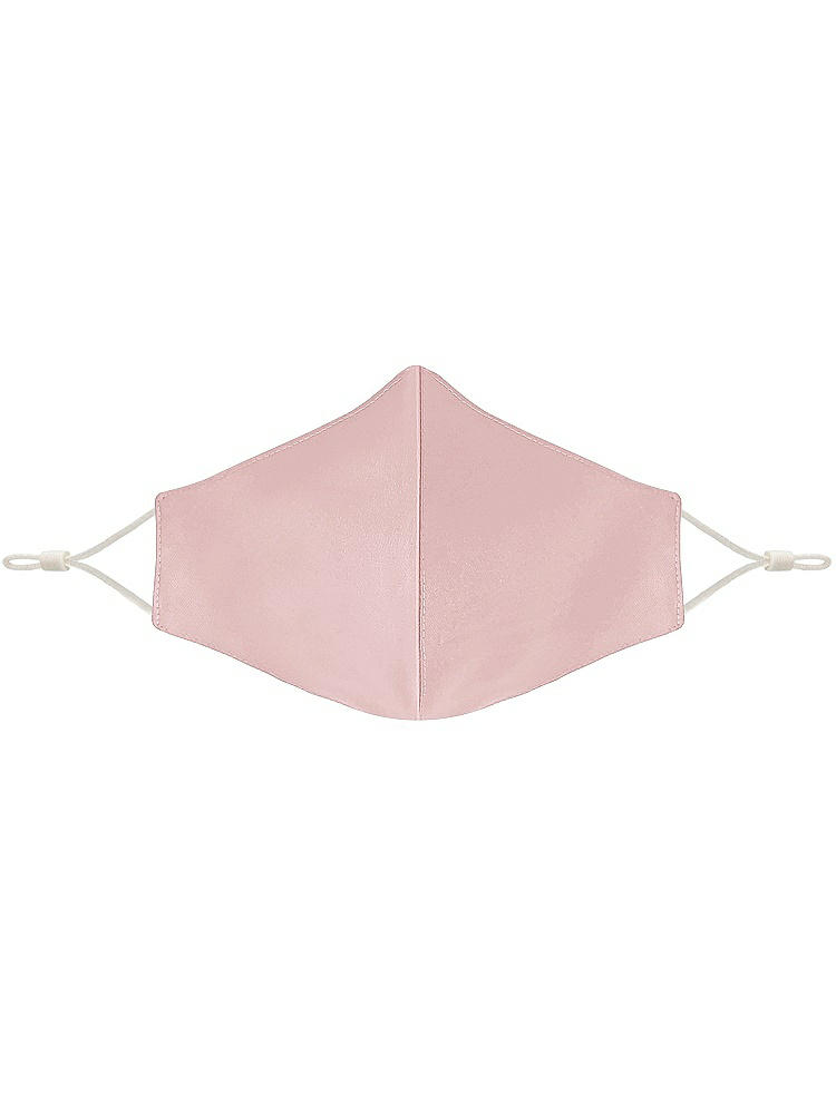 Front View - Ballet Pink Satin Twill Reusable Face Mask