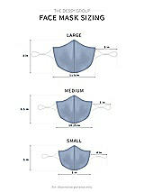 Alt View 1 Thumbnail - Cloudy Satin Twill Reusable Face Mask