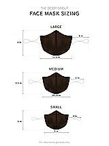 Alt View 1 Thumbnail - Espresso Satin Twill Reusable Face Mask