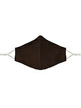 Front View Thumbnail - Espresso Satin Twill Reusable Face Mask