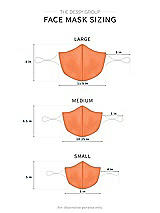 Alt View 1 Thumbnail - Portofino Orange Satin Twill Reusable Face Mask