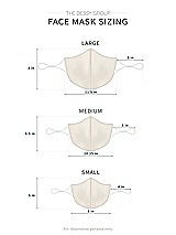 Alt View 1 Thumbnail - Ivory Crepe Reusable Face Mask