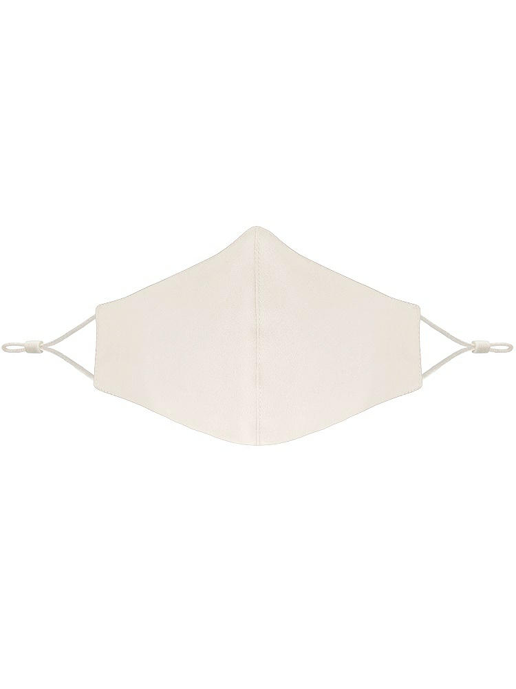 Front View - Ivory Crepe Reusable Face Mask