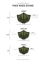 Alt View 1 Thumbnail - Olive Green Lux Velvet Reusable Face Mask