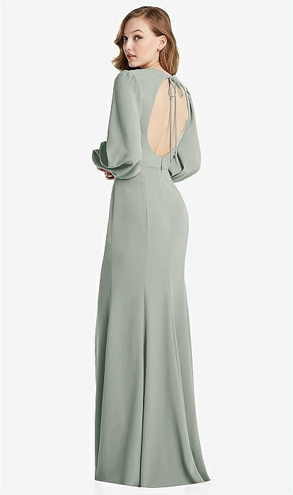 green puff sleeve maxi dress Green Satin Floor Length Prom Dress, A-Line Puffy Short Sleeve Evening Party Dress US 2 / Dark Green