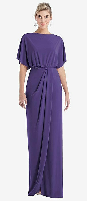 blue dress for baby girl Burgundy Convertible Bridesmaid Dresses Tulle Purple Mismatched Bridesmaid Dresses ARD1166 main image 1