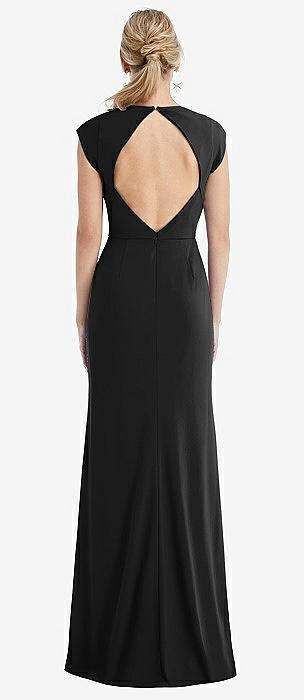 black cap sleeve bridesmaid dress Dresses but a nice pair Illusion Dresses Black Dresses Lyrics — Color:Black/Black