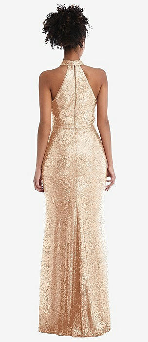 Rose Gold Elle Sequin Bridesmaid Dresses