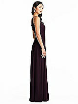 Side View Thumbnail - Deep Plum Bella Bridesmaids Dress BB130