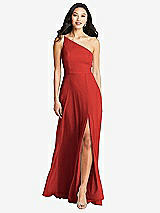 Front View Thumbnail - Poppy Red Bella Bridesmaids Dress BB130