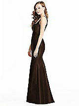 Side View Thumbnail - Espresso Bella Bridesmaids Dress BB135