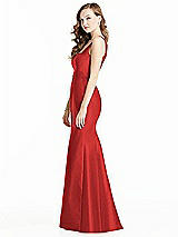 Side View Thumbnail - Poppy Red Bella Bridesmaids Dress BB135