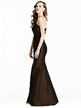Side View Thumbnail - Espresso Bella Bridesmaids Dress BB137