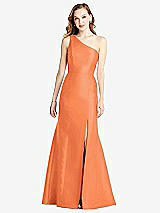 Front View Thumbnail - Portofino Orange Bella Bridesmaids Dress BB137