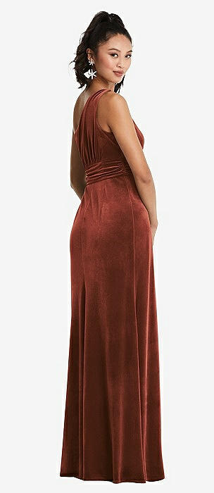 lavender grey bridesmaid dresses Gwen Velvet Dress