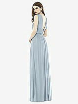 Rear View Thumbnail - Mist Twist Halter Low Illusion Back Maxi Dress
