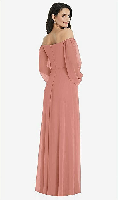 open lace back dress Pink Floral Puff Sleeve Maxi Dress – PinkBlush main image 0