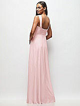 Rear View Thumbnail - Ballet Pink Contoured Wide Strap Sweetheart Maxi Dress