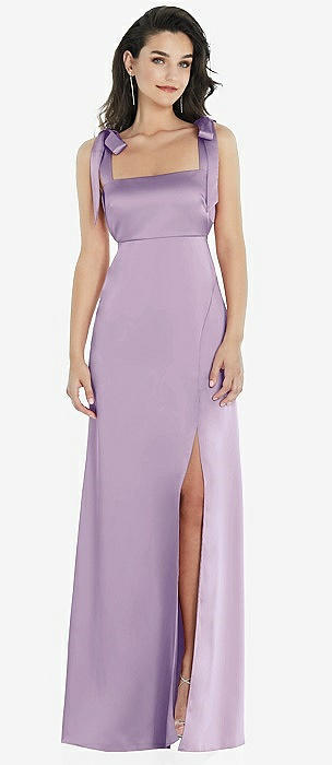 knee length dresses for ladies Plus Size Lotus Leaf Ruffles Sleeve asymmetrical Ruched Empire Waist  Chiffon Evening Dresses main image 0