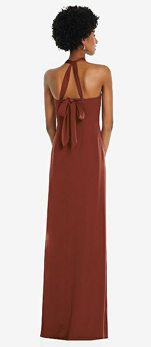 knee length dresses for ladies Jill Maxi Dress Baila Auburn – House of Etern main image 0