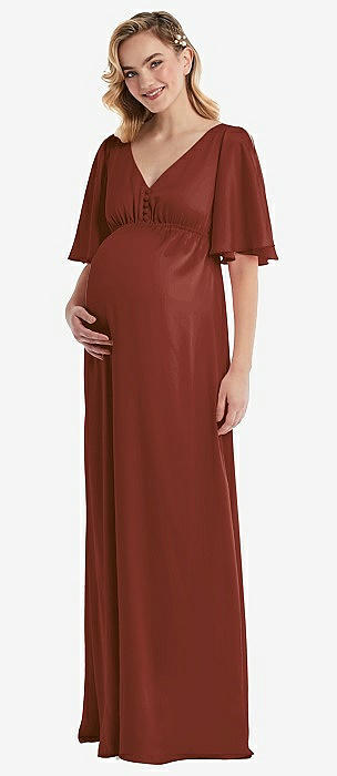 Auburn Moon Whisper Satin Bridesmaid Dresses