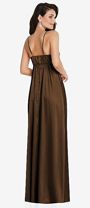 latte bridesmaid dress Sample Latte Carmen Crepe Dress main image 0