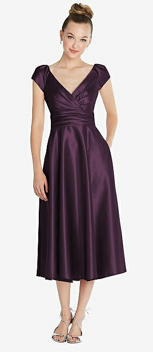 dark eggplant bridesmaid dresses Long Dark Purple Bridesmaid Dresses Strapless Bridesmaid Dress with Slit ARD1175 main image 1